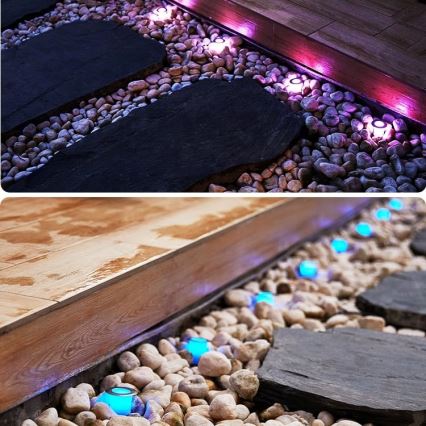 Immax NEO 07905L - Lampada solare LED RGB dimmerabile ESTRELAS 8xLED/0,25W/5V IP65 Tuya 2200 mAh
