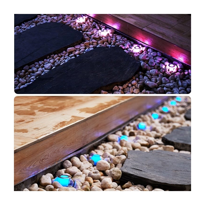 Immax NEO 07905L - Lampada solare LED RGB dimmerabile ESTRELAS 8xLED/0,25W/5V IP65 Tuya 2200 mAh