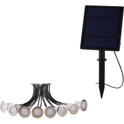 Immax NEO 07905L - Lampada solare LED RGB dimmerabile ESTRELAS 8xLED/0,25W/5V IP65 Tuya 2200 mAh