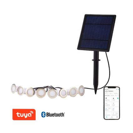 Immax NEO 07905L - Lampada solare LED RGB dimmerabile ESTRELAS 8xLED/0,25W/5V IP65 Tuya 2200 mAh
