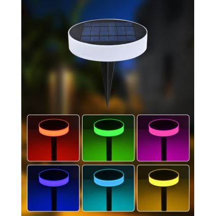Immax NEO 07910L - Luce solare dimmergibile a LED RGB con sensore NEO LITE LED/1W/5V rotondo IP54 Tuya 1300 mAh