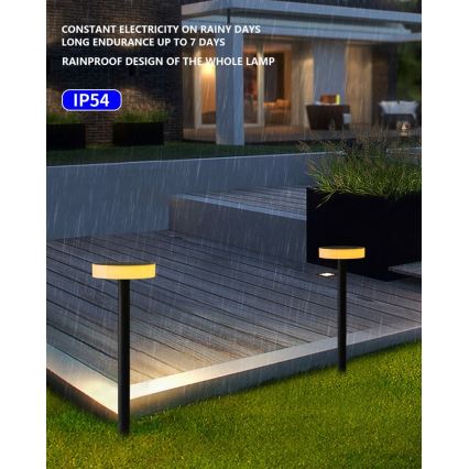 Immax NEO 07910L - Luce solare dimmergibile a LED RGB con sensore NEO LITE LED/1W/5V rotondo IP54 Tuya 1300 mAh