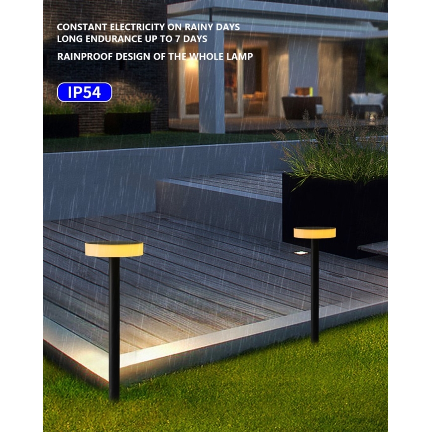 Immax NEO 07910L - Luce solare dimmergibile a LED RGB con sensore NEO LITE LED/1W/5V rotondo IP54 Tuya 1300 mAh