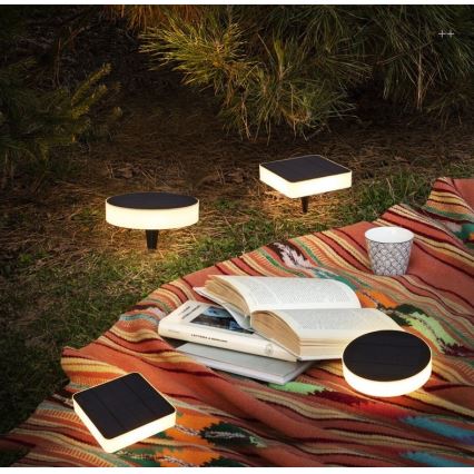 Immax NEO 07910L - Luce solare dimmergibile a LED RGB con sensore NEO LITE LED/1W/5V rotondo IP54 Tuya 1300 mAh