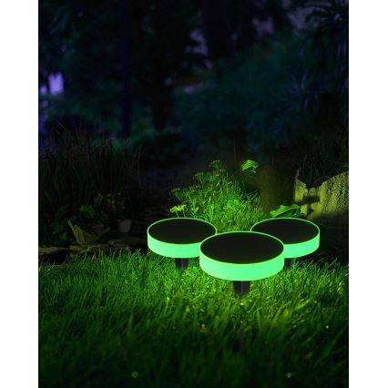 Immax NEO 07910L - Luce solare dimmergibile a LED RGB con sensore NEO LITE LED/1W/5V rotondo IP54 Tuya 1300 mAh