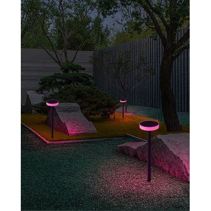 Immax NEO 07910L - Luce solare dimmergibile a LED RGB con sensore NEO LITE LED/1W/5V rotondo IP54 Tuya 1300 mAh