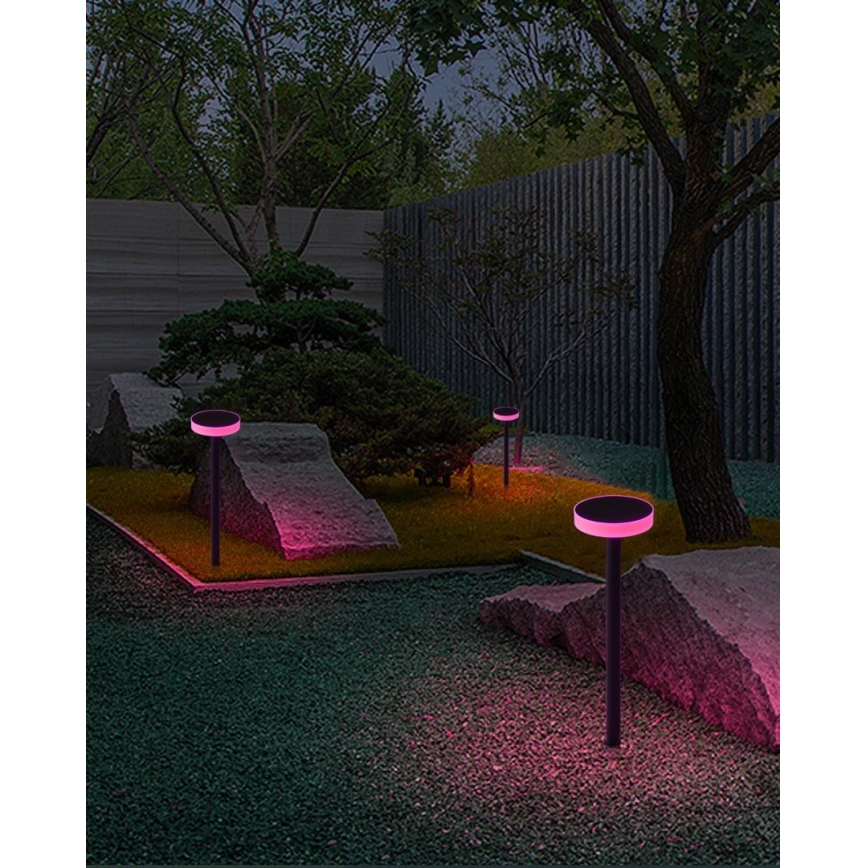 Immax NEO 07910L - Luce solare dimmergibile a LED RGB con sensore NEO LITE LED/1W/5V rotondo IP54 Tuya 1300 mAh