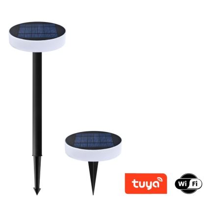 Immax NEO 07910L - Luce solare dimmergibile a LED RGB con sensore NEO LITE LED/1W/5V rotondo IP54 Tuya 1300 mAh