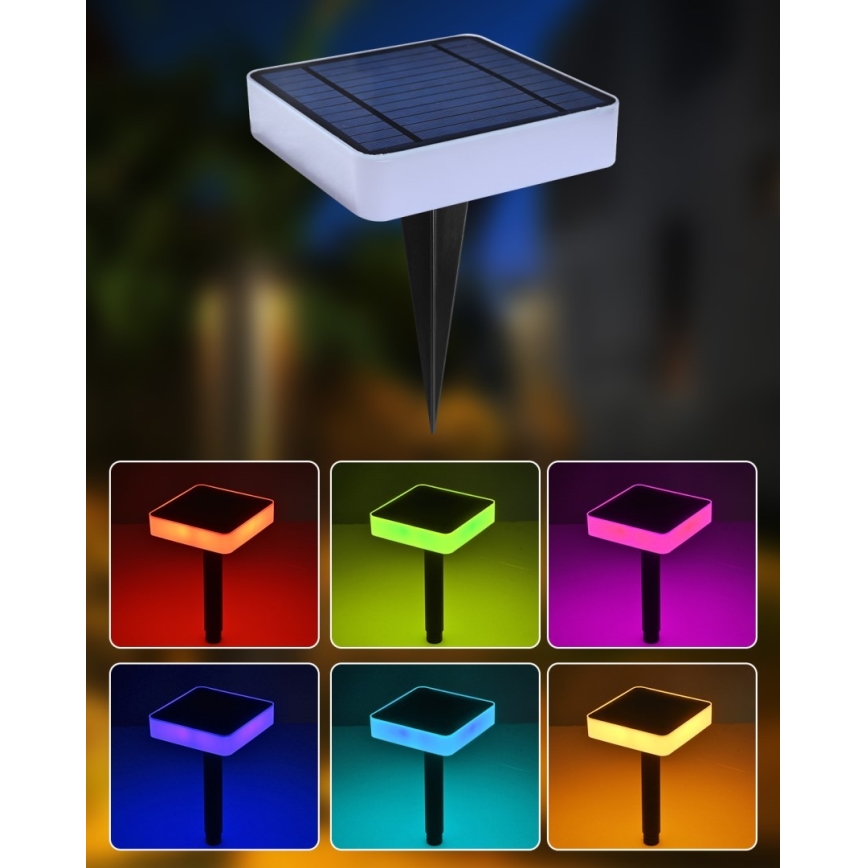 Immax NEO 07911L - LED RGB Luce solare dimmerabile con sensore NEO LITE LED/1W/5V quadrato IP54 Tuya 1300 mAh