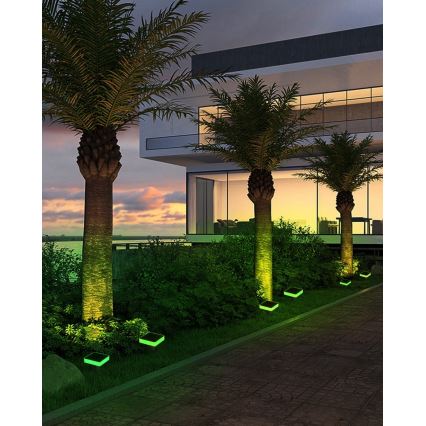 Immax NEO 07911L - LED RGB Luce solare dimmerabile con sensore NEO LITE LED/1W/5V quadrato IP54 Tuya 1300 mAh