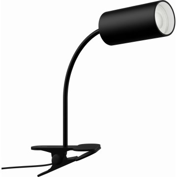 Immax NEO 08293L - Lampada flessibile con clip PUNTO 1xGU10/9W/230V nera