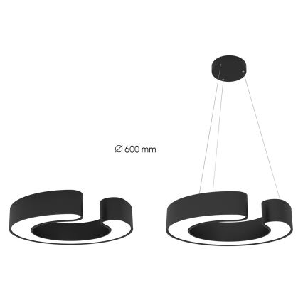 Immax NEO 7133 - LED SMART Plafoniera con dimmer CÉČKO LED/52W/230V + telecomando 60 cm Tuya ZigBee