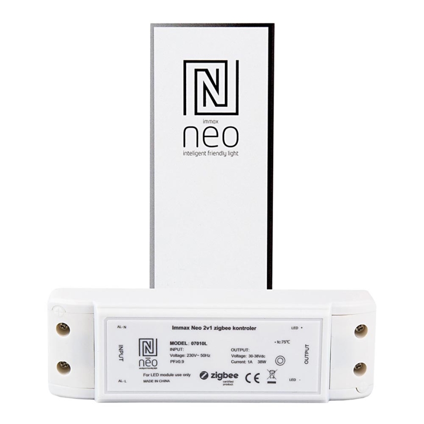 Immax NEO - Dispositivo di interconnessione 2 in 1 38W/230V ZigBee Tuya