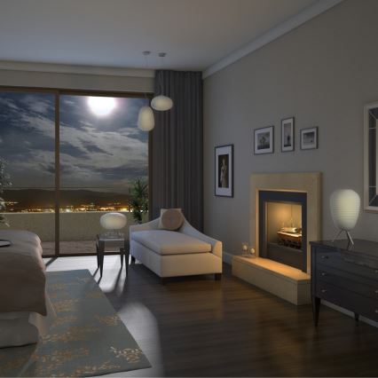Immax NEO - Lampadario a sospensione con filo LED RGB dimmerabile COCONO 1xE27/8,5W/100-240V