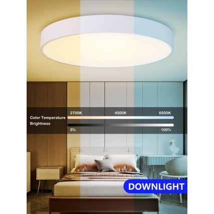 Immax NEO - Plafoniera LED dimmerabile RONDATE LED/65W/230V + T Tuya