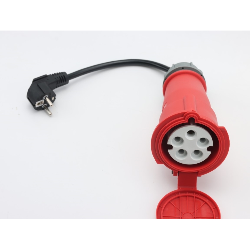 Immax - Stazione di ricarica portatile per veicoli elettrici EV AC Tipo 2 16A/380V 11kW + presa 230V, 3,7kW 5m + custodia