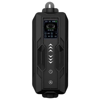 Immax - Stazione di ricarica portatile per veicoli elettrici EV AC Tipo 2 16A/380V 11kW + presa 230V, 3,7kW 5m + custodia