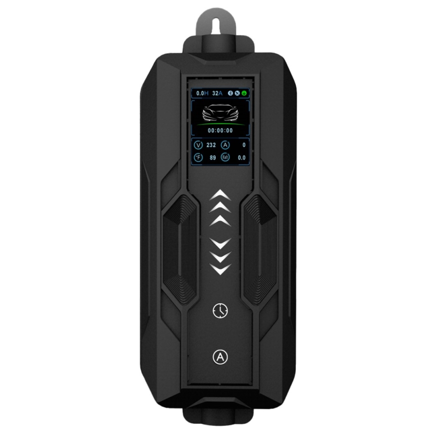 Immax - Stazione di ricarica portatile per veicoli elettrici EV AC Tipo 2 16A/380V 11kW + presa 230V, 3,7kW 5m + custodia