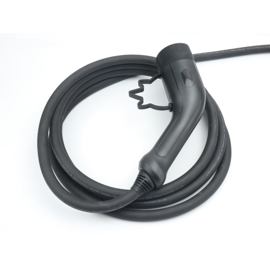 Immax - Stazione di ricarica portatile per veicoli elettrici EV AC Tipo 2 16A/380V 11 kW + spina 230V, cavo 5 m, Wi-Fi Tuya