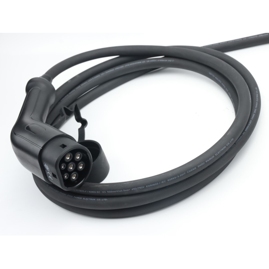 Immax - Stazione di ricarica portatile per veicoli elettrici EV AC Tipo 2 16A/380V 11 kW + spina 230V, cavo 5 m, Wi-Fi Tuya