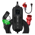 Immax - Stazione di ricarica portatile per veicoli elettrici AC Tipo 2 32A/380V 22kW 5m con custodia