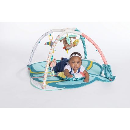 Infantino - Coperta per bambini per giocare con il trapezio 4in1 Zoo