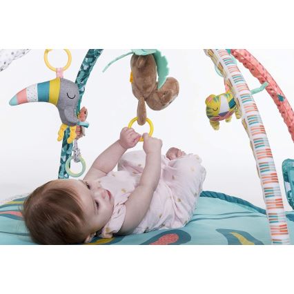 Infantino - Coperta per bambini per giocare con il trapezio 4in1 Zoo