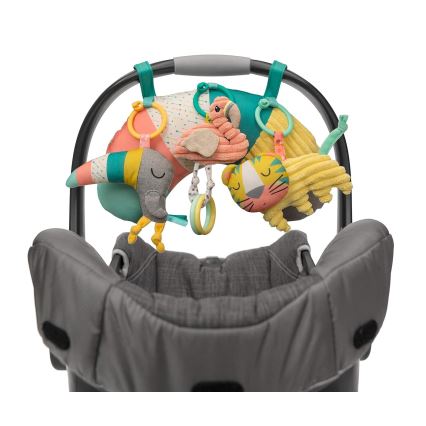 Infantino - Coperta per bambini per giocare con il trapezio 4in1 Zoo