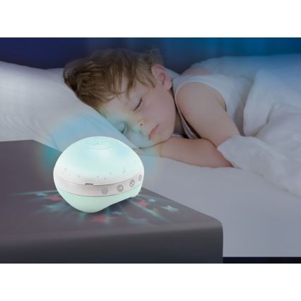 Infantino - Culla mobile con melodia e proiettore 3in1 3xAAA verde