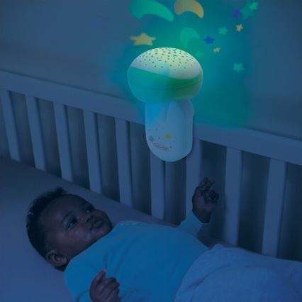 Infantino - Culla per bambini mobile con melodia 3in1 3xAA verde