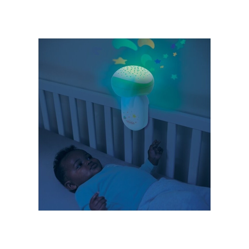 Infantino - Culla per bambini mobile con melodia 3in1 3xAA verde