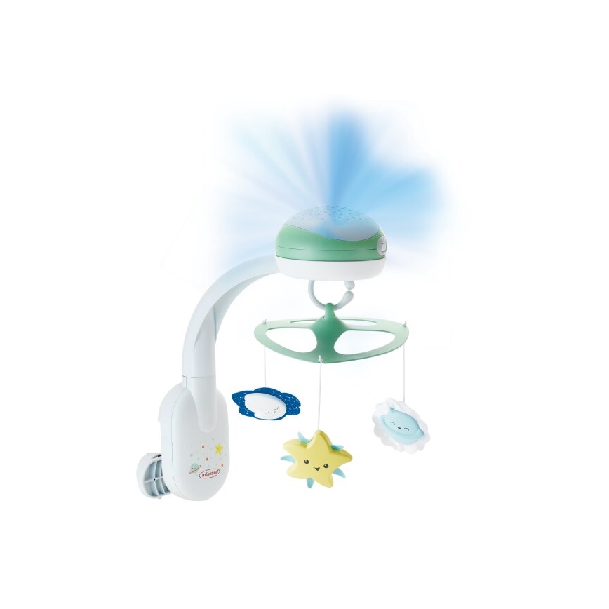 Infantino - Culla per bambini mobile con melodia 3in1 3xAA verde