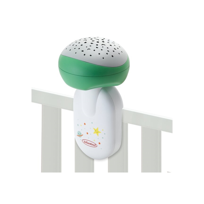 Infantino - Culla per bambini mobile con melodia 3in1 3xAA verde