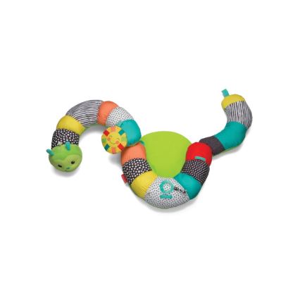 Infantino - Cuscino per l'ora del pancino per bambini 2in1 caterpillar