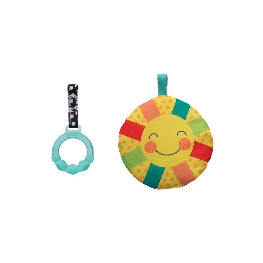 Infantino - Cuscino per l'ora del pancino per bambini 2in1 caterpillar