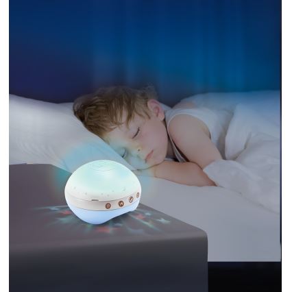 Infantino - Giostrina musicale 3 in 1 per culla con telecomando 3xAAA blu