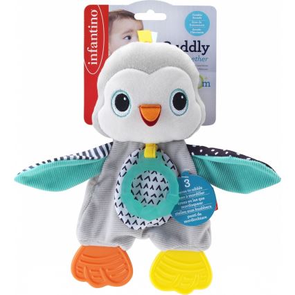 Infantino - Peluche con dentizione pinguino