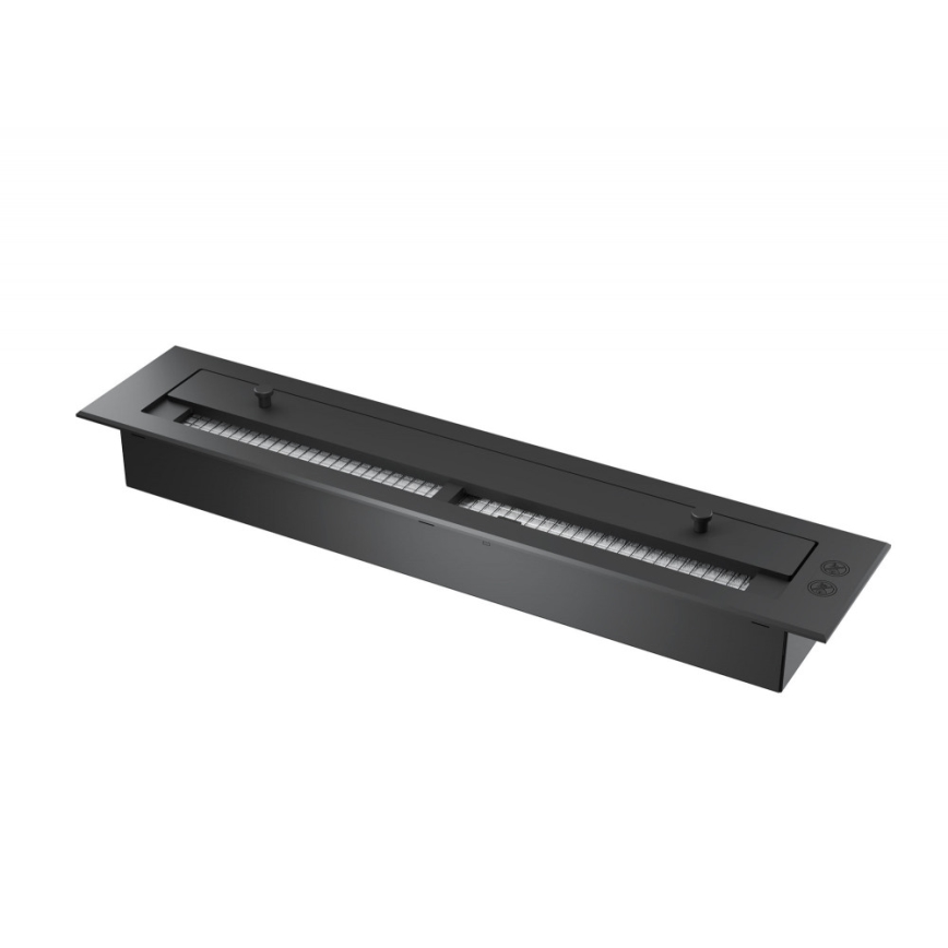 InFire - Caminetto BIO a parete d. 70 centimetri 3kW nero