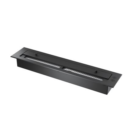 InFire - Caminetto BIO ad angolo 80x50 cm 3kW bifacciale