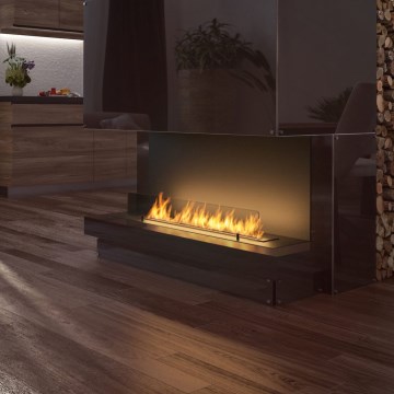 InFire - Caminetto BIO da incasso 100x45 cm 3kW nero