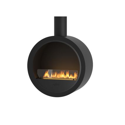 InFire - Caminetto BIO sospeso d. 70 centimetri 3kW nero