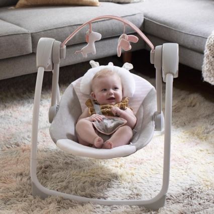Ingenuità - Altalena per bambini con melodia FLORA THE UNICORN 4xLR14