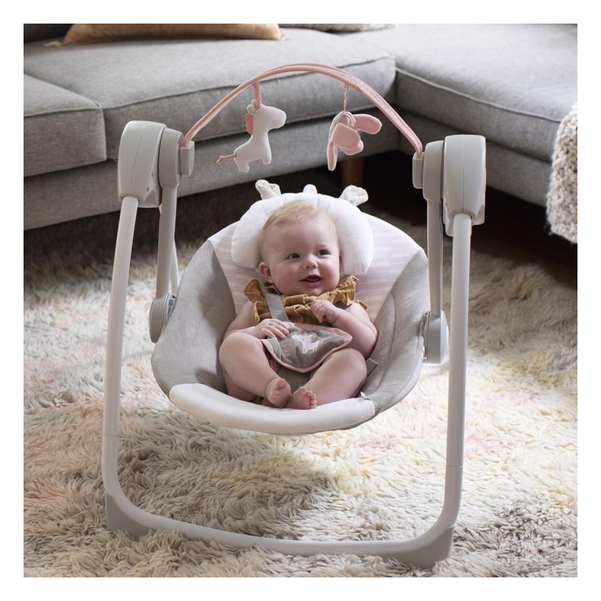 Ingenuità - Altalena per bambini con melodia FLORA THE UNICORN 4xLR14