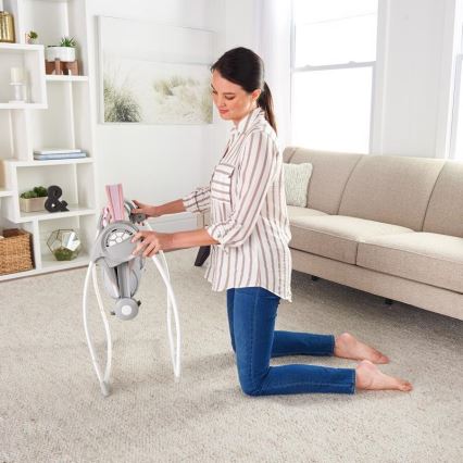 Ingenuità - Altalena per bambini con melodia FLORA THE UNICORN 4xLR14