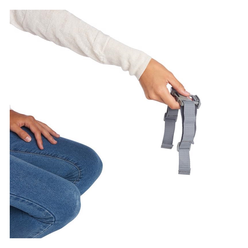 Ingenuity - Cuscino per sedia da pranzo 2in1 SMARTCLEAN TODDLER grigio