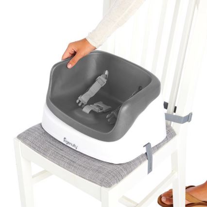 Ingenuity - Cuscino per sedia da pranzo 2in1 SMARTCLEAN TODDLER grigio