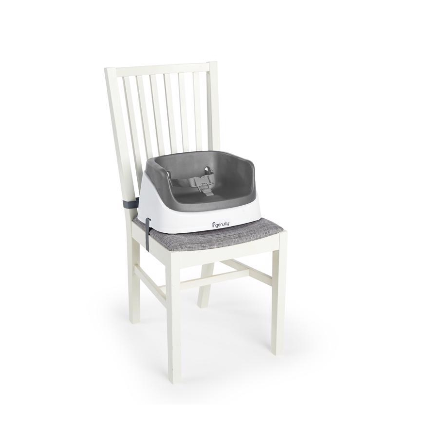 Ingenuity - Cuscino per sedia da pranzo 2in1 SMARTCLEAN TODDLER grigio