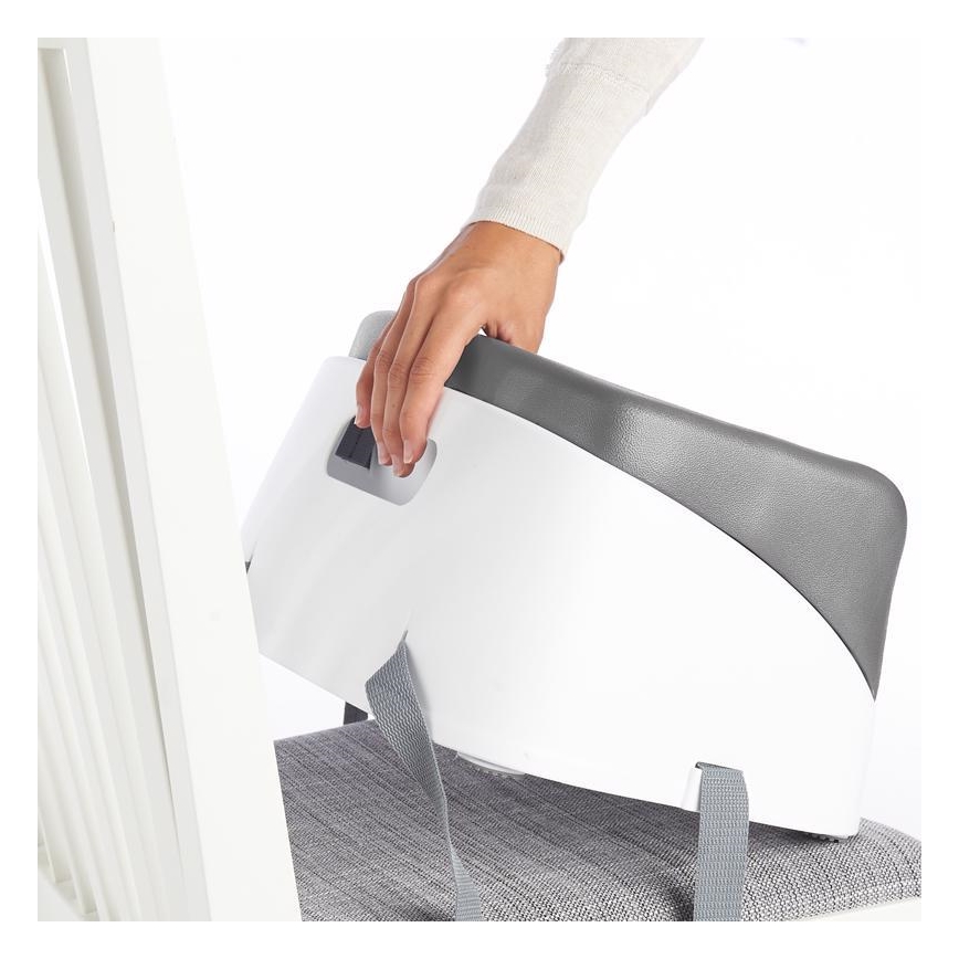 Ingenuity - Cuscino per sedia da pranzo 2in1 SMARTCLEAN TODDLER grigio