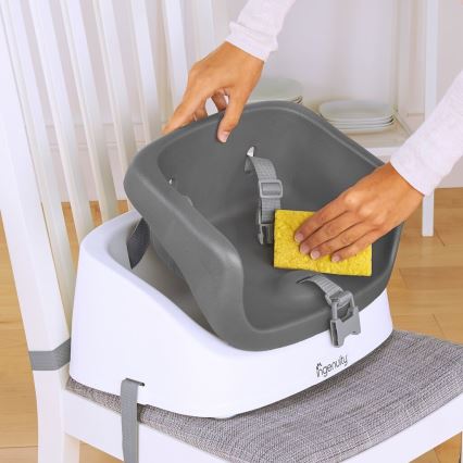 Ingenuity - Cuscino per sedia da pranzo 2in1 SMARTCLEAN TODDLER grigio