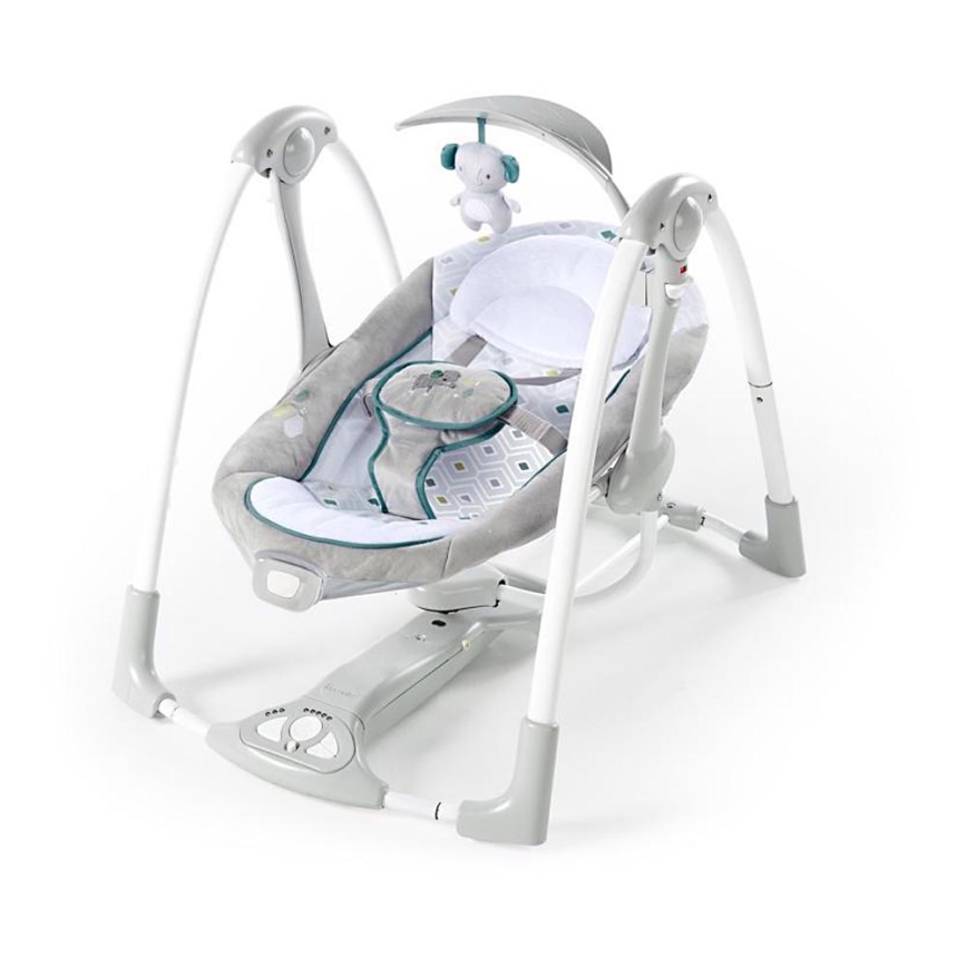 Ingenuity - Dondolo vibrante per bambini con melodia 2in1 NASH 4xLR20